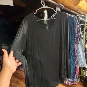 Elegant Black Women's Top